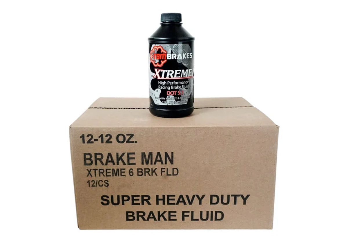 TBM DOT 5.1 Extreme 6 Brake Fluid 1 Case (QTY12 - 12 oz Bottles) 7-0102CASE