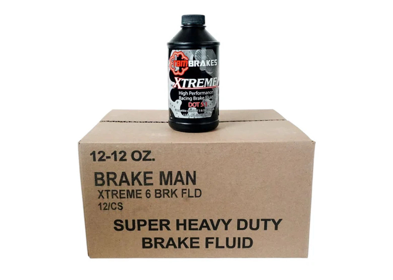 TBM DOT 5.1 Extreme 6 Brake Fluid 1 Case (QTY12 - 12 oz Bottles) 7-0102CASE