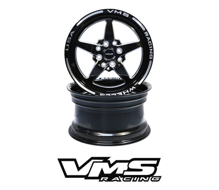 VMS 15x8 Front/Rear Street Drag Race V-Star Wheel (Foxbody Mustang) VWST017
