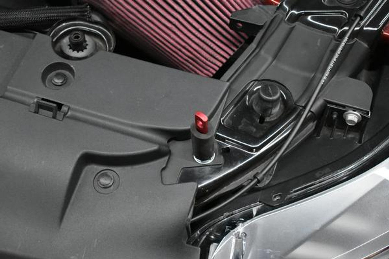 Anderson Composites 3" Double Sided Carbon Fiber Cowl Hood (15-17 Mustang) AC-HD15FDMU-CJ-DS