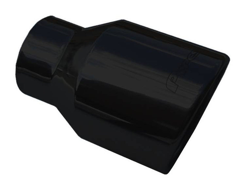 Pypes 3" IN to 4" OUT x 6"L Rolled Edge Angle Cut Tips Black (2005 - 2007 Mustang / 2007 Shelby GT500) EVT53B