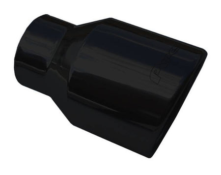 Pypes 3" IN to 4" OUT x 6"L Rolled Edge Angle Cut Tips Black (2005 - 2007 Mustang / 2007 Shelby GT500) EVT53B
