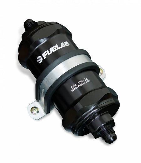 8AN 10-Micron Short In-Line Fuel Filter - 81802