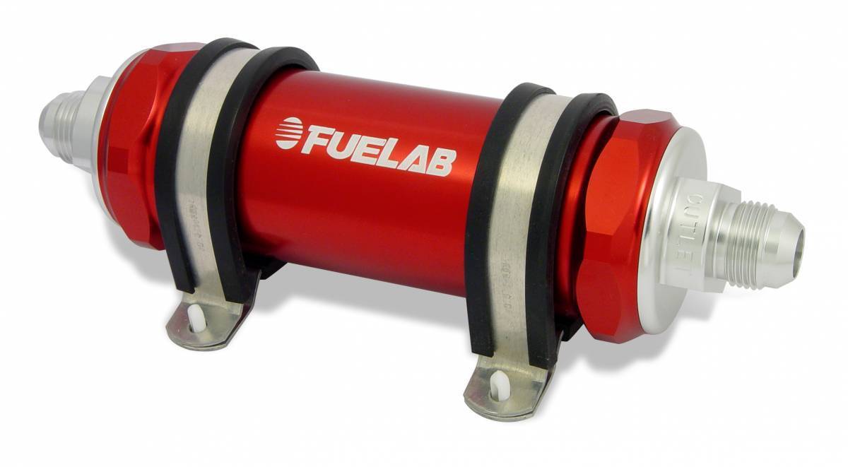 8AN 10-Micron Long In-Line Fuel Filter - 82802