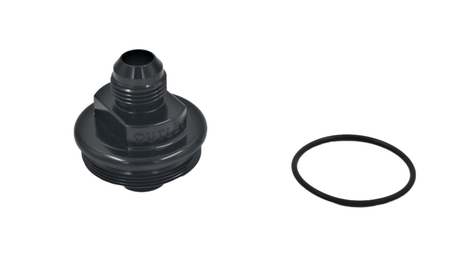10AN BLACK Fuel Filter Outlet Cap