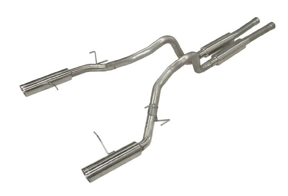 Pypes Catback Exhaust Super System w/ M-80 & Pype Bomb Mufflers Stainless (2011 - 2014 Mustang GT) SFM76M