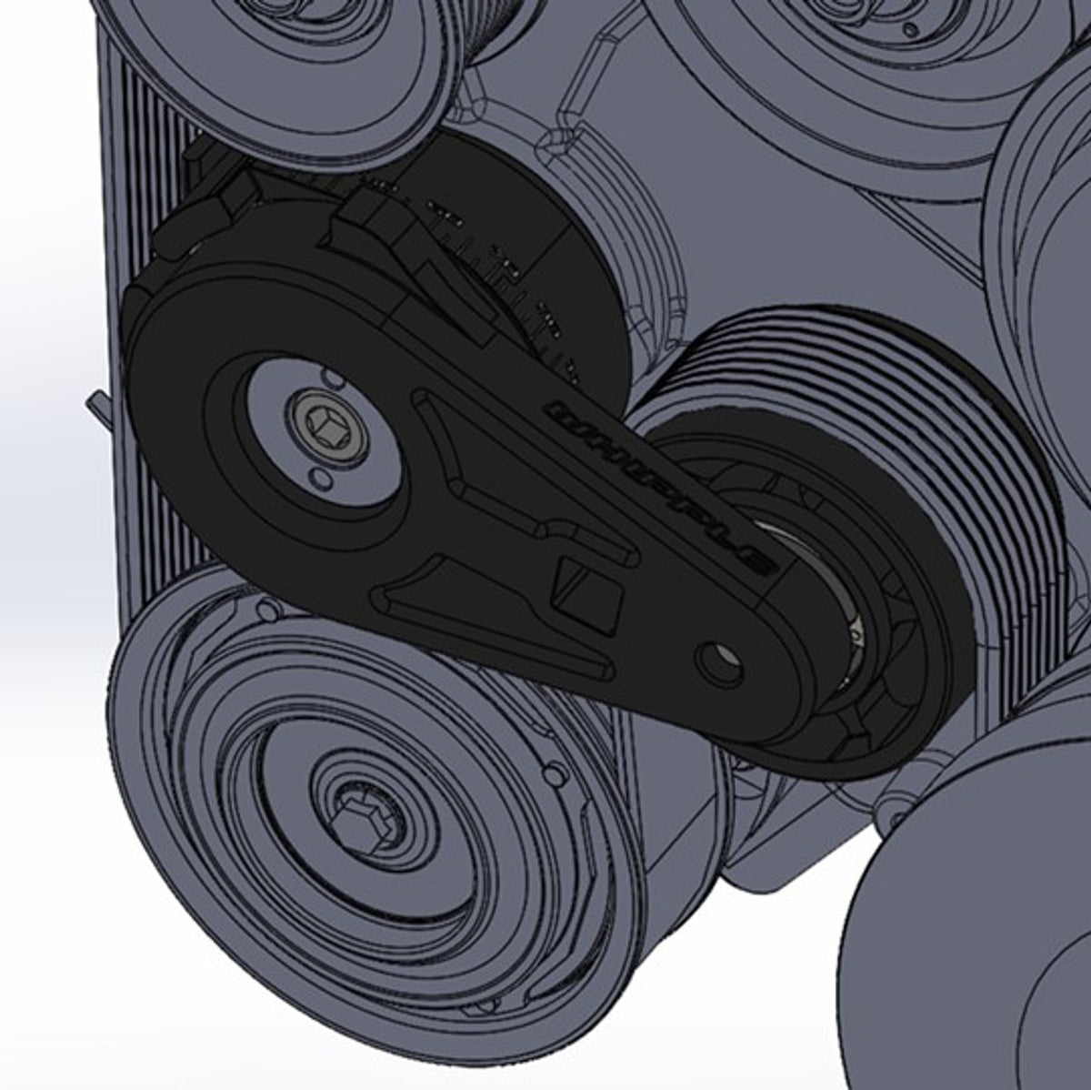 Whipple Billet Spring Loaded Tensioner for Oversized Balancer (2020-2022 Shelby GT500) TEN-SGT20-2.5