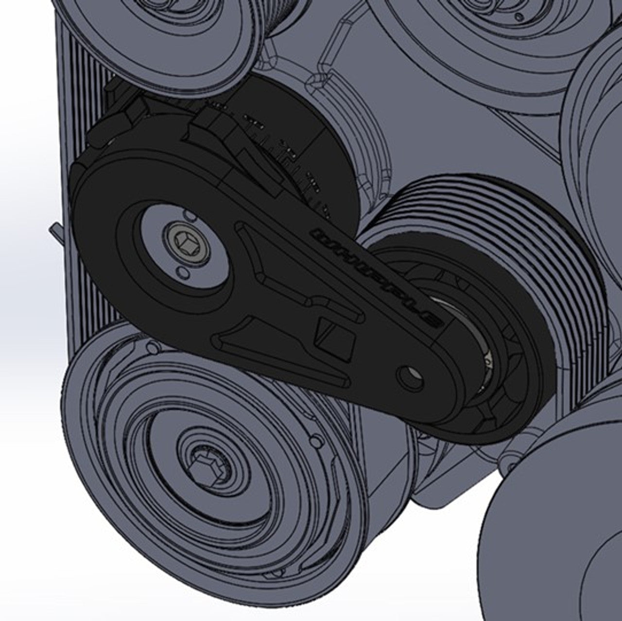 Whipple Billet Spring Loaded Tensioner for Oversized Balancer (2020-2022 Shelby GT500) TEN-SGT20-2.5