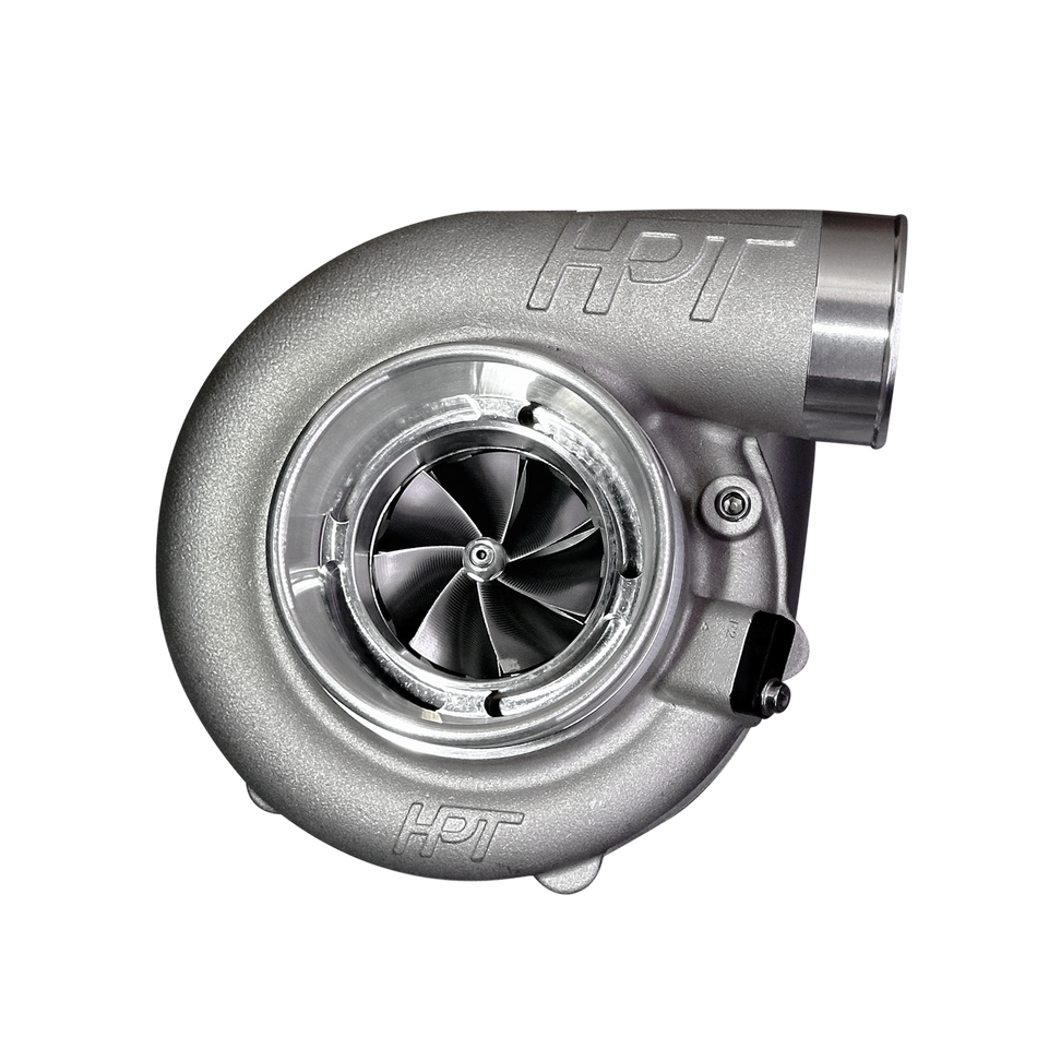 HPT F2 6264 Turbocharger T4 Divided Inlet V-Band Discharge 0.84 A/R Stainless Steel F2-6264-84T4DS