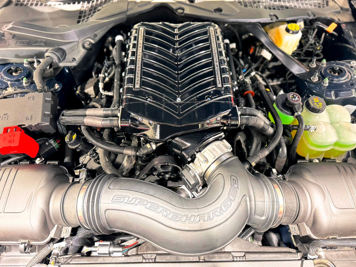Whipple Supercharger Stage 1 Complete Kit w/ Powertrain Warranty Gen 6 3.0L (2024 - 2025 Mustang GT / Dark Horse) WK-2640-S1-30-W