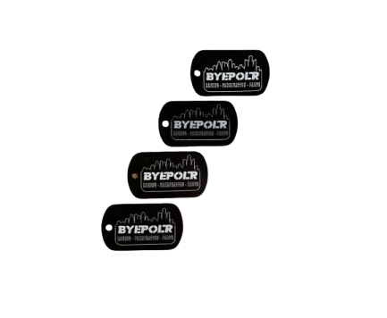 Skyline Dog Tag/Key Chain (Metal)