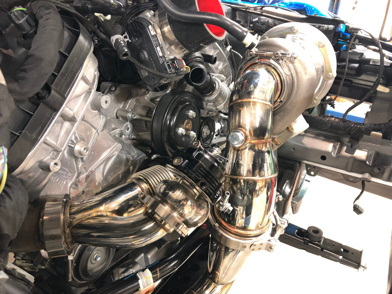 On 3 Performance Single Turbo System (2015-2023 Mustang GT) 15S