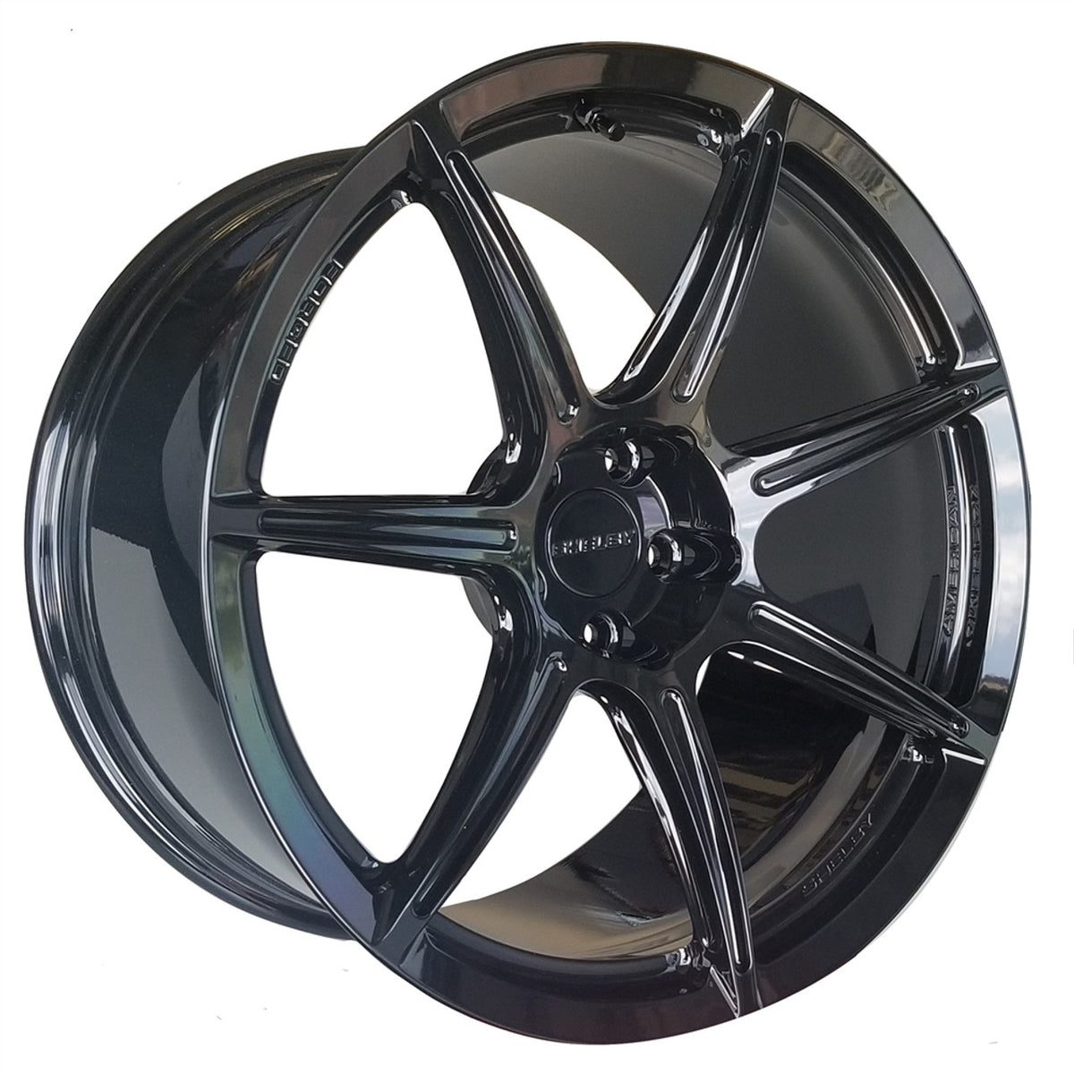Shelby American Carroll Shelby GT500 Signature Wheel - Gloss Black (2016 - 2022 GT500) KL17-GB-GT500