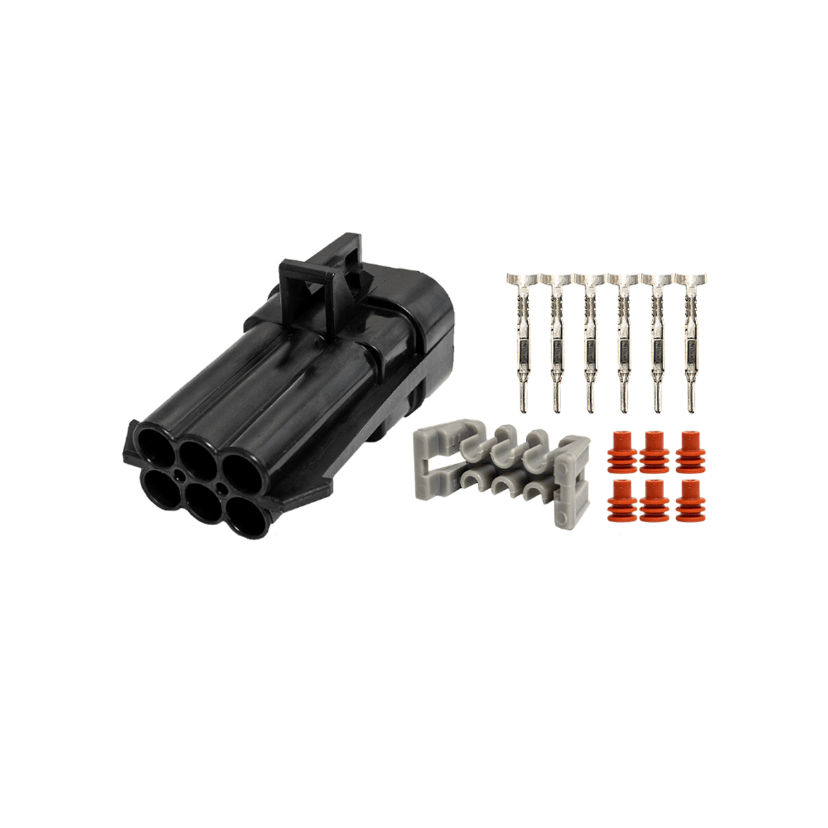 FuelTech LS550 V-8 6-Way Connector Kit - 5011100386