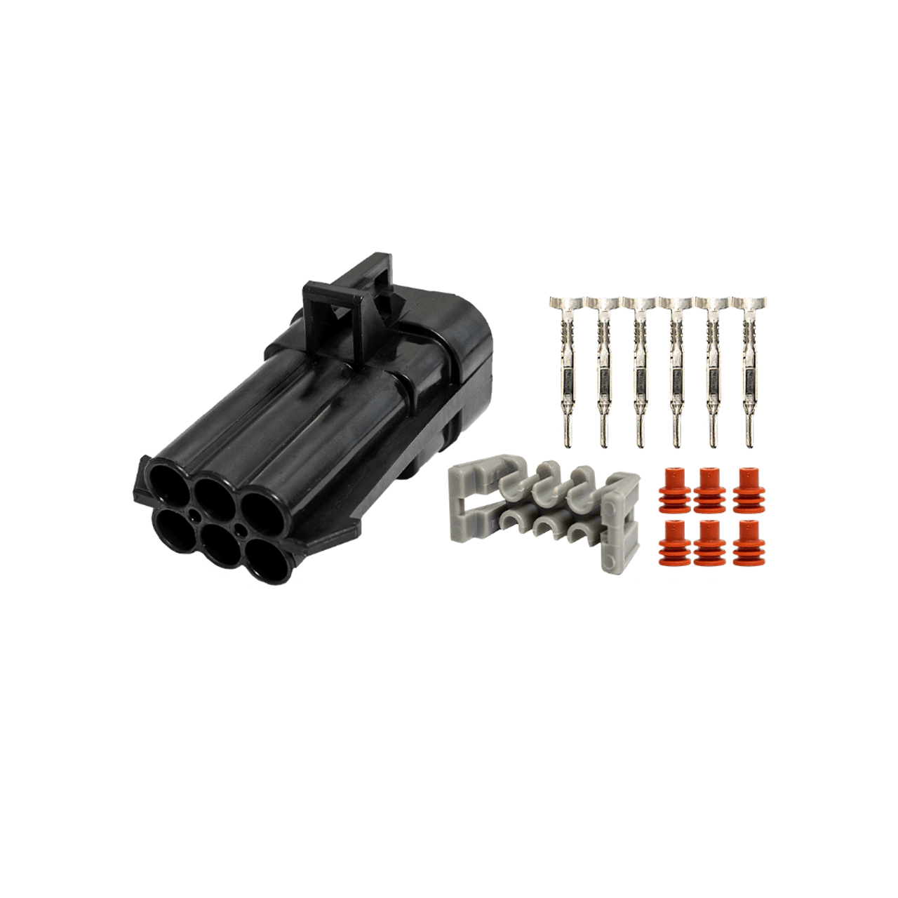 FuelTech LS550 V-8 6-Way Connector Kit - 5011100386