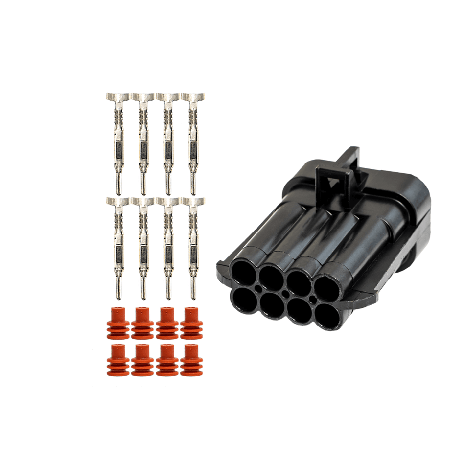 FuelTech LS550 V-8 8-Way Connector Kit - 5011100092