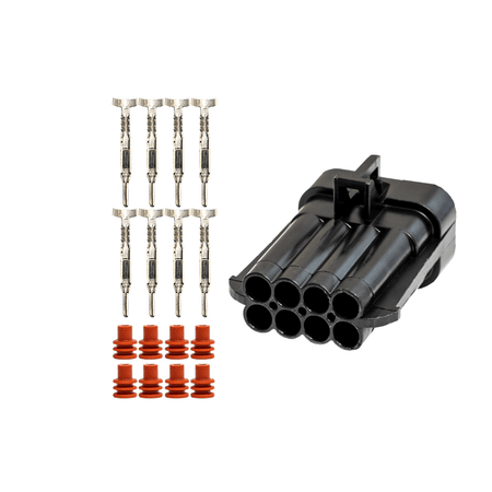 FuelTech LS550 V-8 8-Way Connector Kit - 5011100092