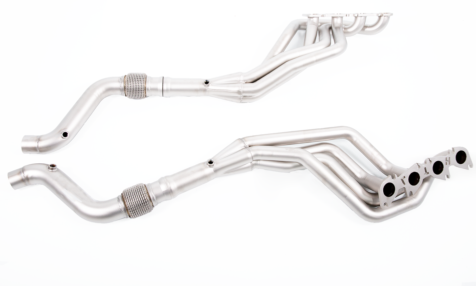 LTH 1-7/8" Long Tube Headers & Catted Connection Pipes Titan Finish (2016-2020 Shelby GT350) FDLH00036T