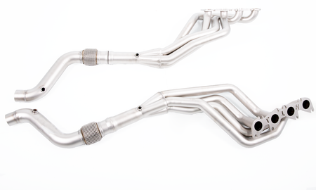 LTH 1-5/8" Long Tube Headers & Catted Connection Pipes Titan Finish (2016-2020 Shelby GT350) FDLH00030T