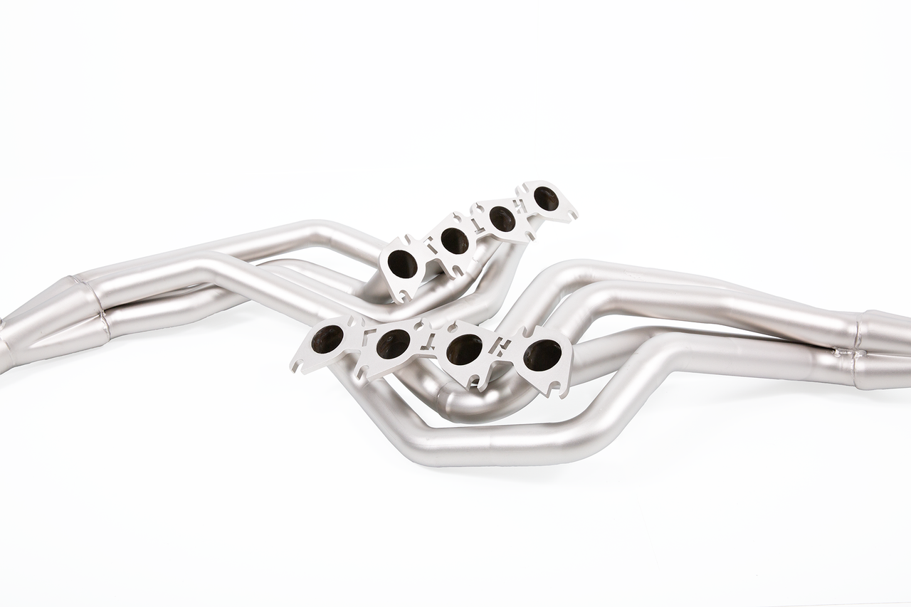 LTH 1-5/8" Long Tube Headers & Track / Competition Only Connection Pipes Titan Finish (2016-2020 Shelby GT350) FDLH00029T