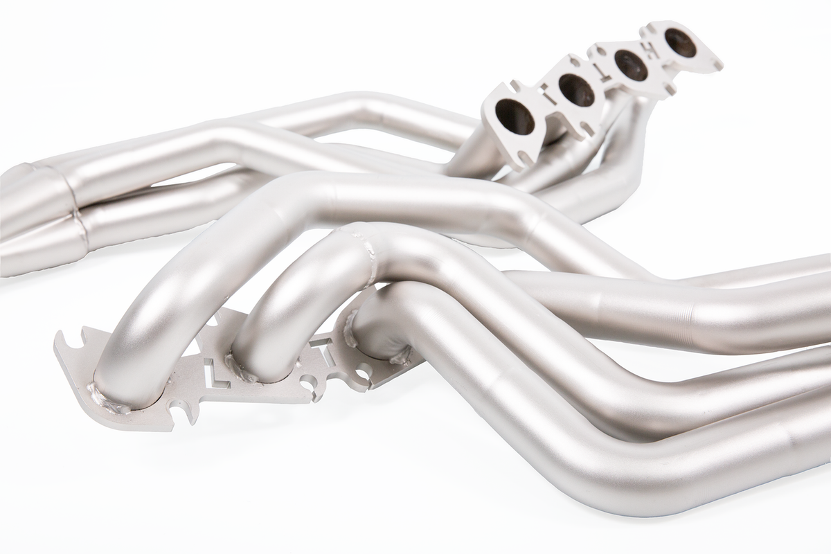 LTH 1-7/8" Long Tube Headers & Track / Competition Only Connection Pipes Titan Finish (2016-2020 Shelby GT350) FDLH00035T