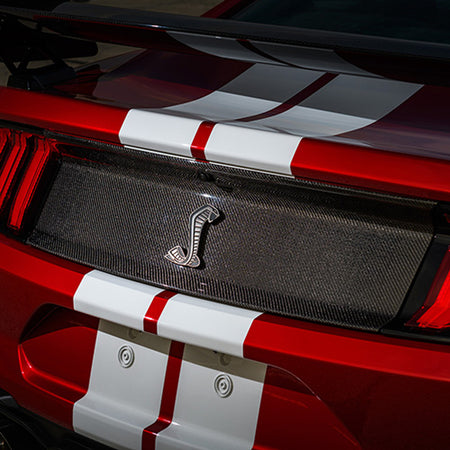 Shelby American GT500 Carbon Fiber Rear Deck Lid Trim Panel (2016 - 2022 GT500) M-16600-MCF