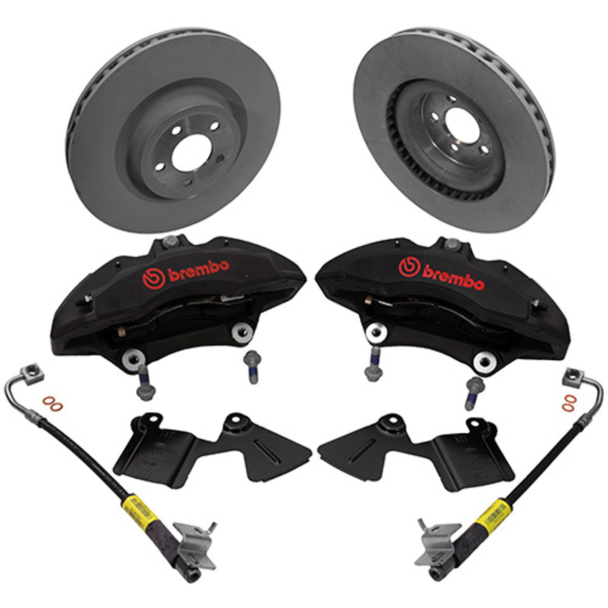 Ford Racing Performance Pack 6-Piston Front Brake Kit (2015-2023 Mustang GT/EcoBoost) M-2300-V