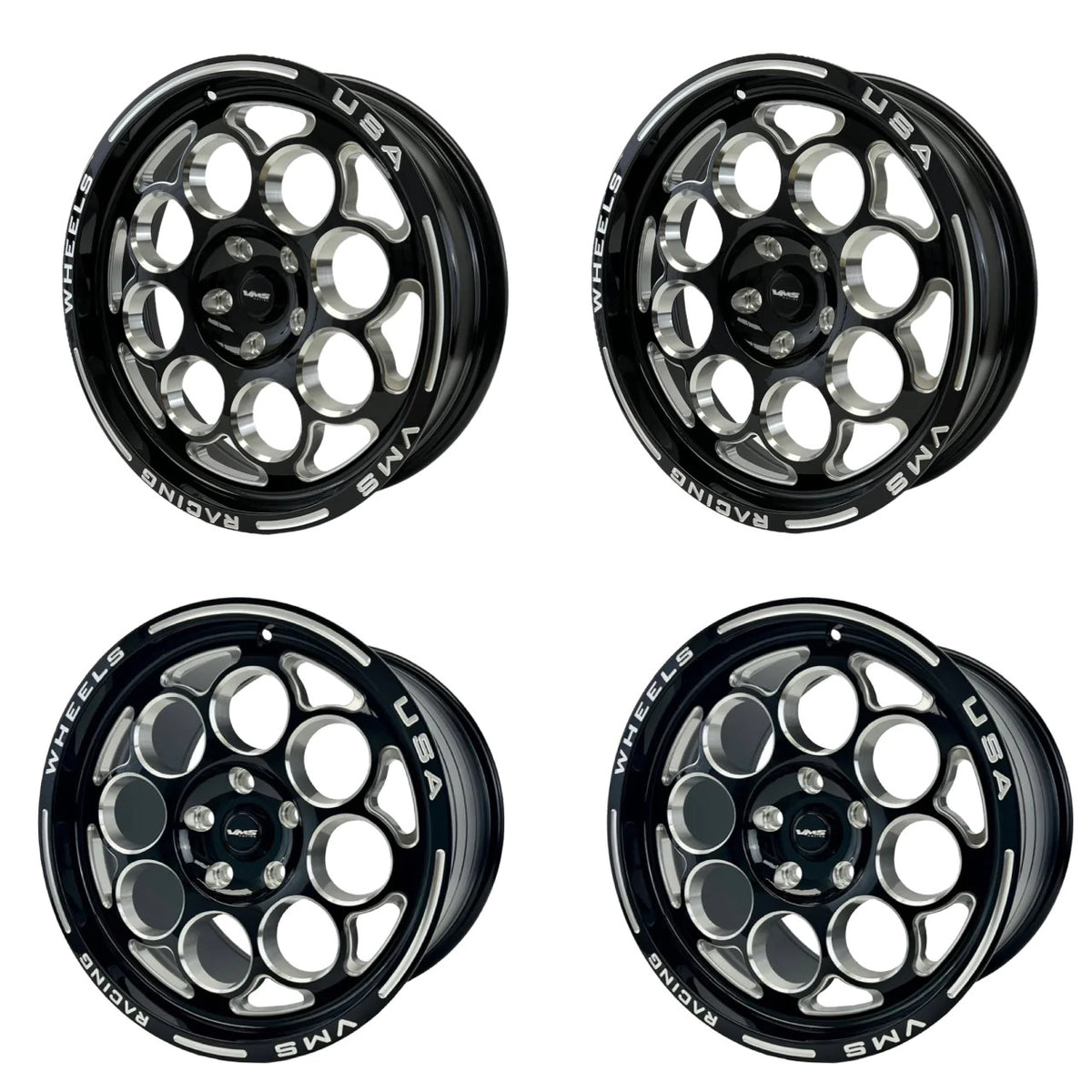 VMS Front & Rear Modulo Drag Wheel Set (2005-2023 Mustang / 2024 Mustang)