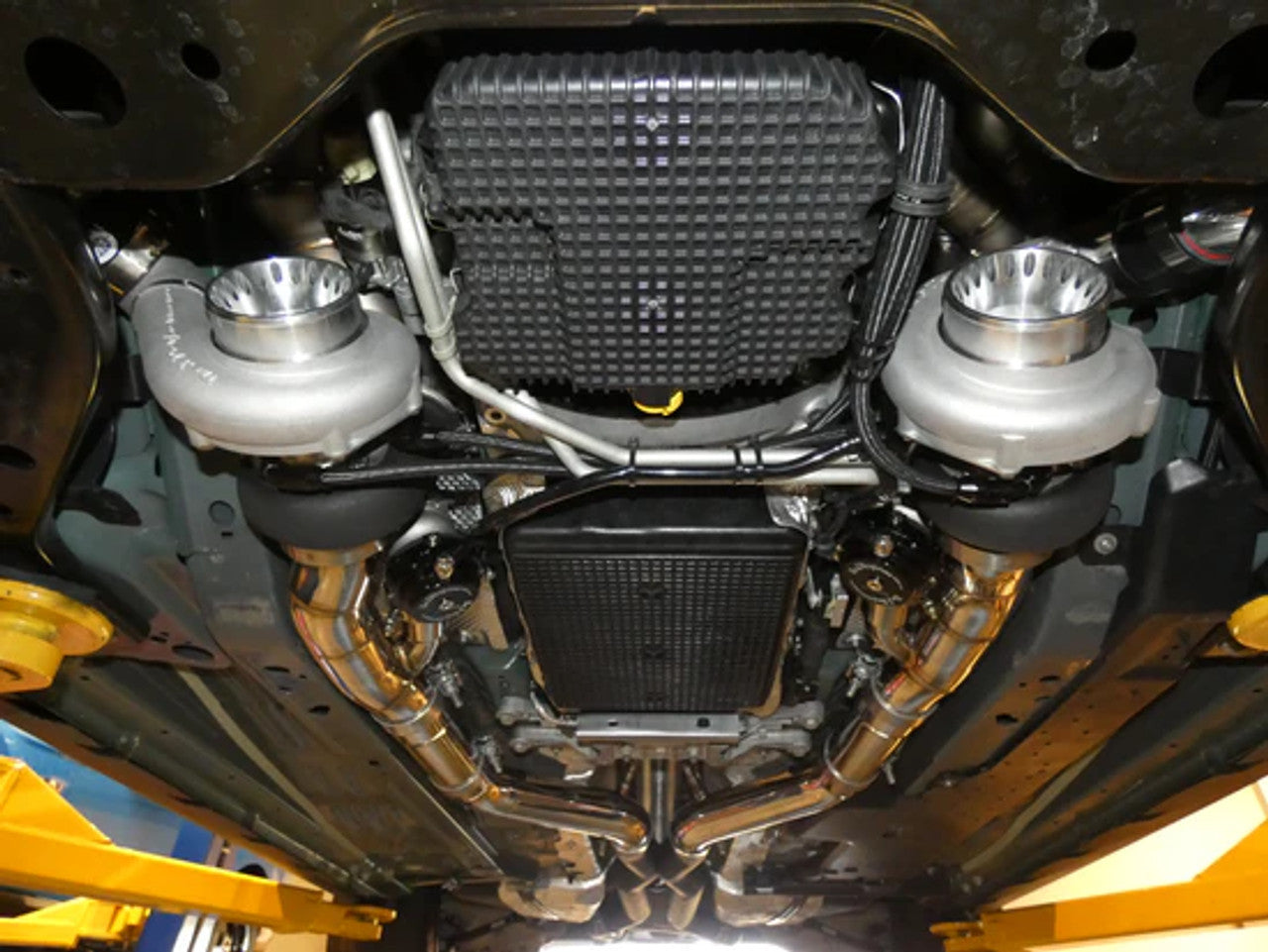 On3 Performance 2nd Gen Mid-Mount Twin Turbo System (2015 - 2023 Ford Mustang GT 5.0L)