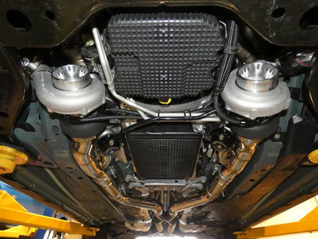 On3 Performance 2nd Gen Mid-Mount Twin Turbo System (2015 - 2023 Ford Mustang GT 5.0L)