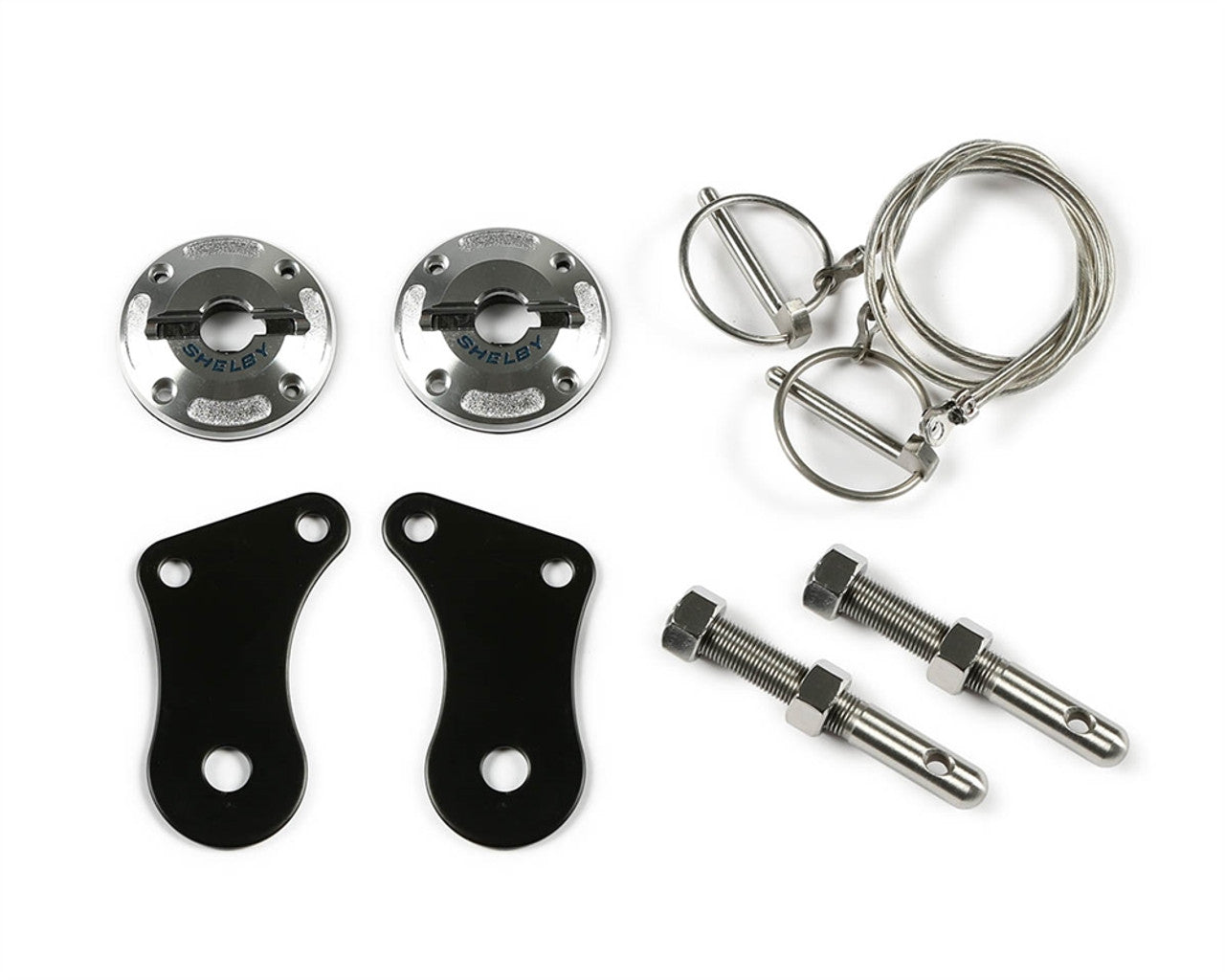 Shelby American Billet Hood Pins - Black (2005 - 2014 Shelby GT / 2006 - 2007 Shelby GT-H / 2006 - 2007 GT500) P5R3Z-6316892