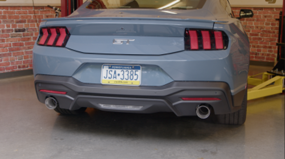 Pypes Catback Exhaust H-Bomb & Bullet Mid Mufflers Violator Series Stainless (2024 - 2025 Mustang GT) SFM96MH