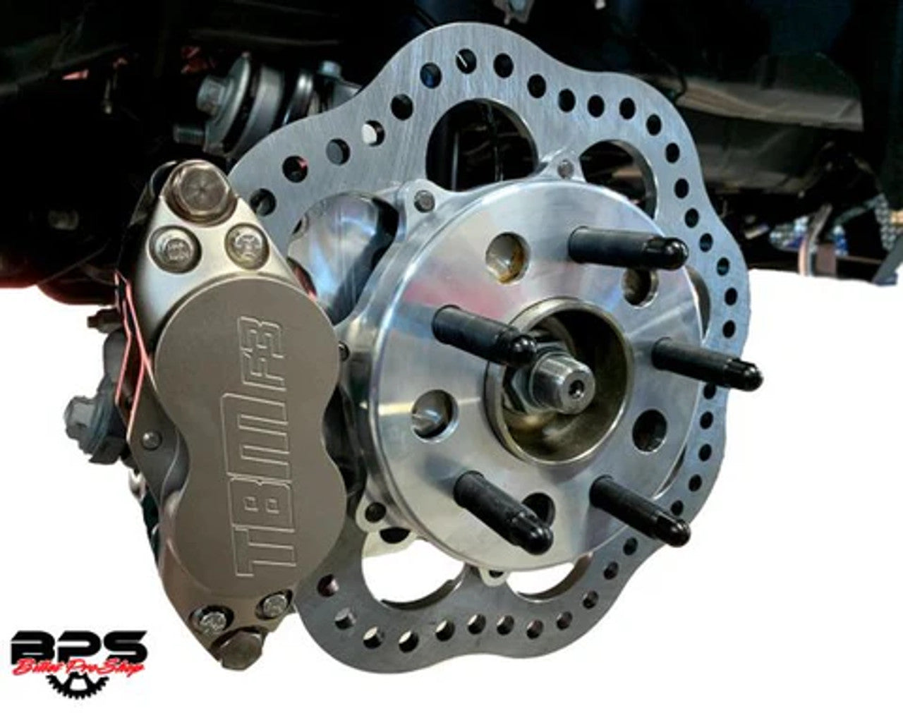 TBM Rear Drag Race Brake Kit - Reuse Factory Knuckles (2015-2023 Mustang)