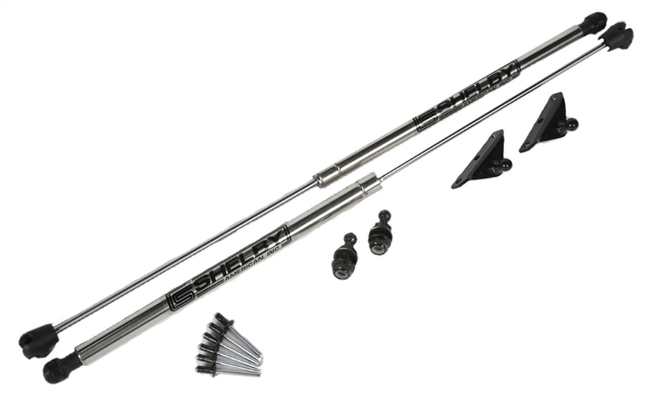 Shelby American Redline Quicklift Hood Lift Kit (2005-2014 Mustang / 2007-2014 GT500 / 2007-2014 Shelby GT500 Super Snake) S5MB-16612