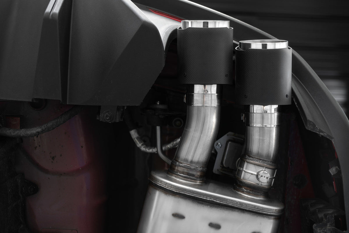 MBRP Pro Series 3" Catback Active Exhaust w/Carbon Fiber Tips (2018-2023 Mustang GT) S72093CF