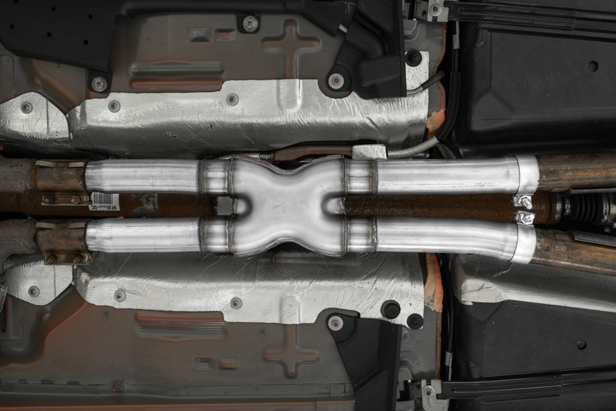 MBRP 2.5" Resonator Delete X-Pipe T409 (2015-2023 Mustang GT / 2024 Mustang GT) S7213409