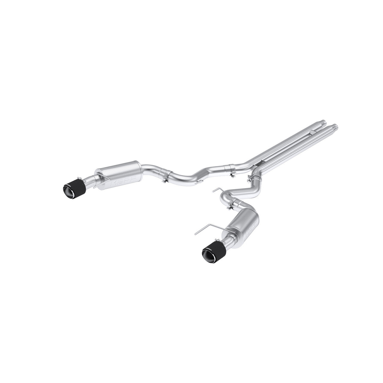 MBRP 3" Catback Exhaust Street Series Dual Split Rear Carbon Fiber Tips (2024 Mustang GT S650) S72513CF
