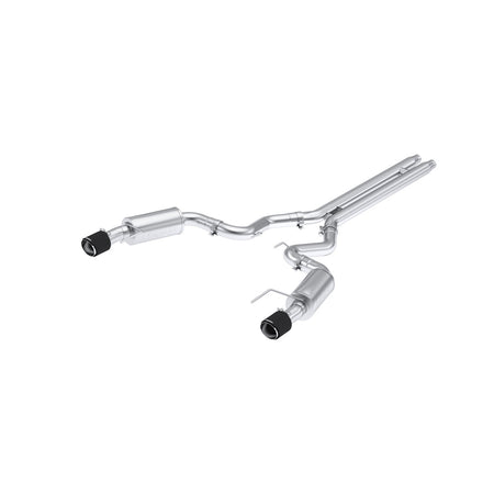 MBRP 3" Catback Exhaust Street Series Dual Split Rear Carbon Fiber Tips (2024 Mustang GT S650) S72513CF