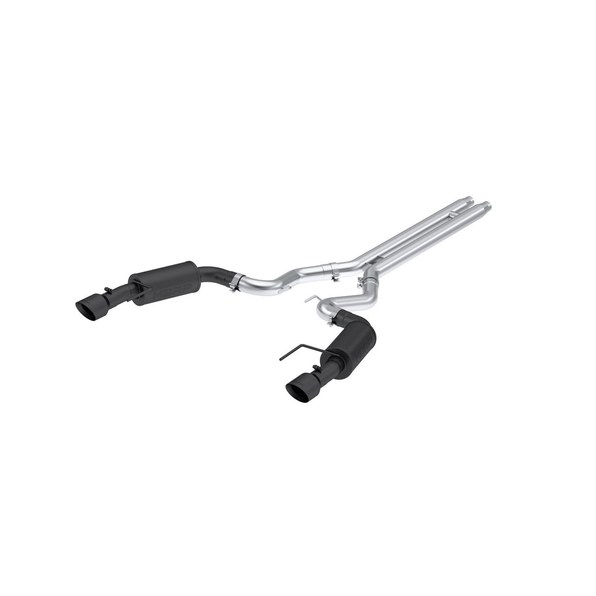 MBRP 3" Catback Exhaust Street Series Dual Split Rear Aluminized Black (2024 Mustang GT S650) S7251BLK
