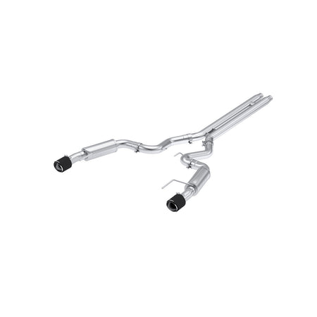 MBRP 3" Catback Exhaust Race Series Dual Split Rear Carbon Fiber Tips (2024 Mustang GT S650) S72533CF