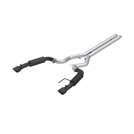 MBRP 3" Catback Exhaust Race Series Dual Split Rear Aluminized Black (2024 Mustang GT S650) S7253BLK
