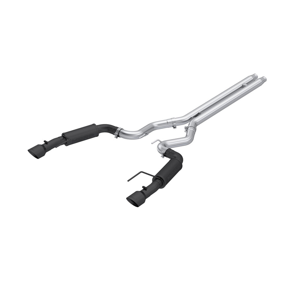 MBRP 3" Catback Exhaust Race Series Dual Split Rear Aluminized Black (2024 Mustang GT S650) S7253BLK