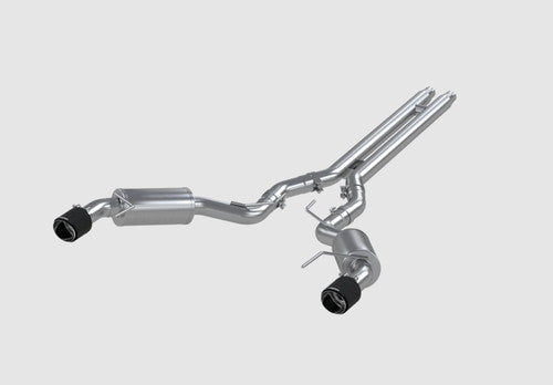 MBRP 3" Race Catback Exhaust w/Carbon Fiber Tips (2015-2023 Mustang EcoBoost Coupe) S72753CF