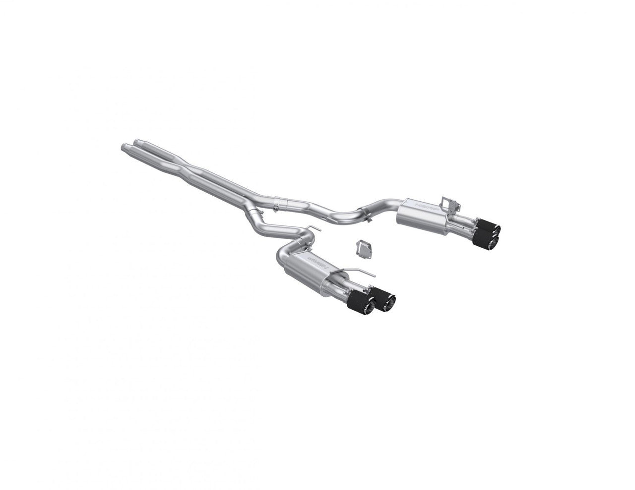 MBRP Street Series 3" Catback Exhaust Dual Split Rear Quad Carbon Fiber Tips (2024-2025 Mustang GT) S72803CF