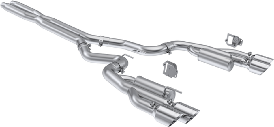 MBRP Race Series 3" Catback Exhaust Dual Split Rear Quad Aluminized (2024-2025 Mustang GT) S7282AL