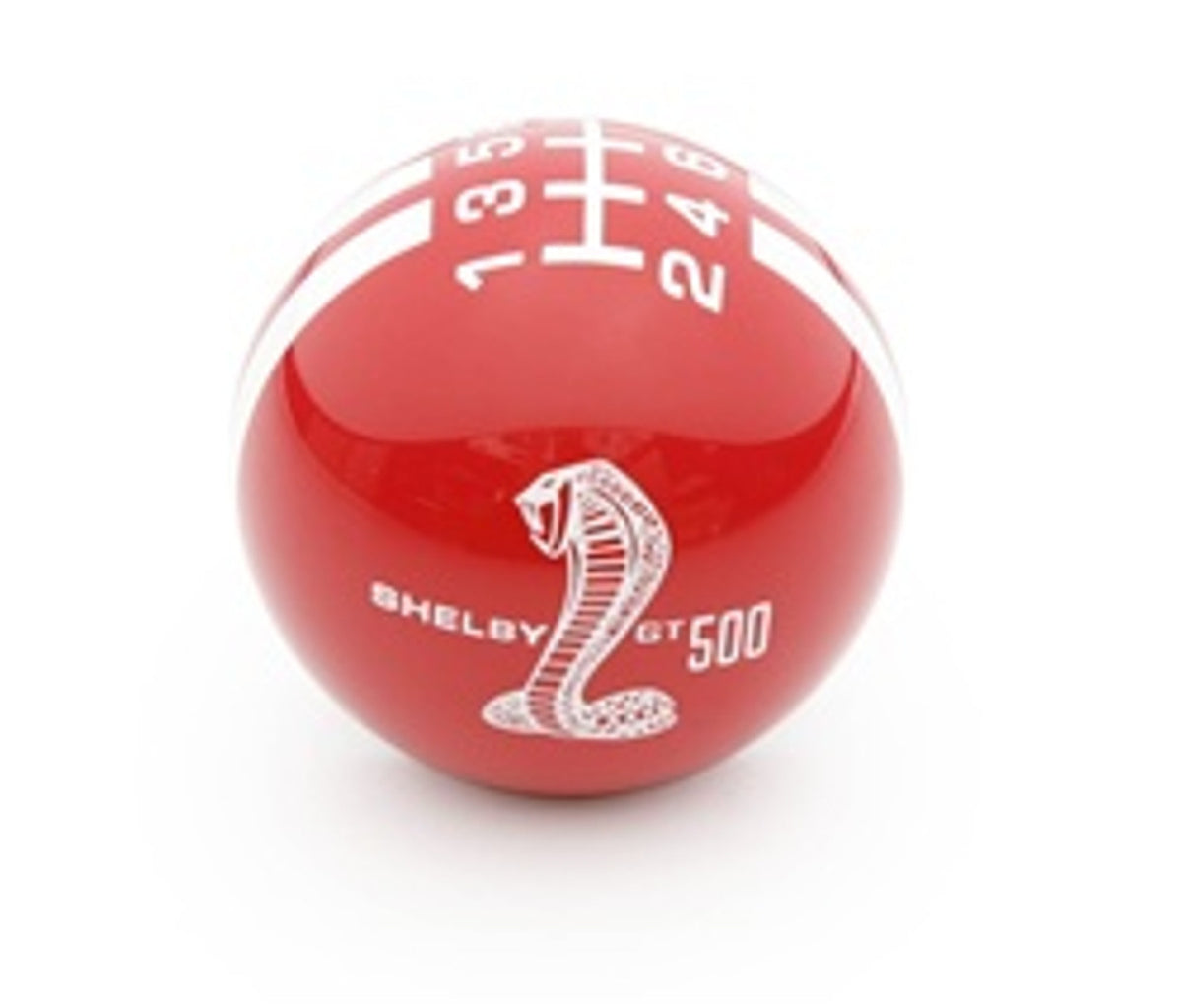 Shelby American GT500 Shift Knob - Black w/Red Stripes (2007 - 2014 GT500) S7M-7213-C