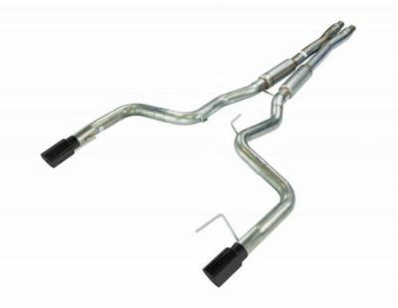Pypes Catback Exhaust X-Bomb & Bullet Mid Mufflers Violator Series Black (2024 - 2025 Mustang GT) SFM96MXB