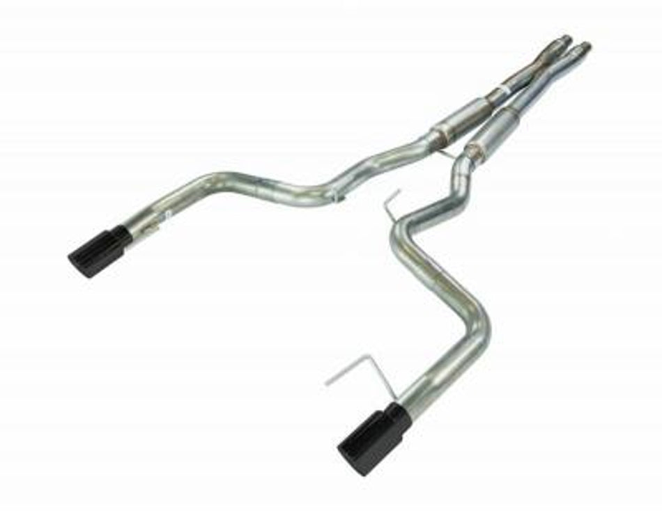 Pypes Catback Exhaust X-Bomb & Bullet Mid Mufflers Violator Series Black (2024 - 2025 Mustang GT) SFM96MXB