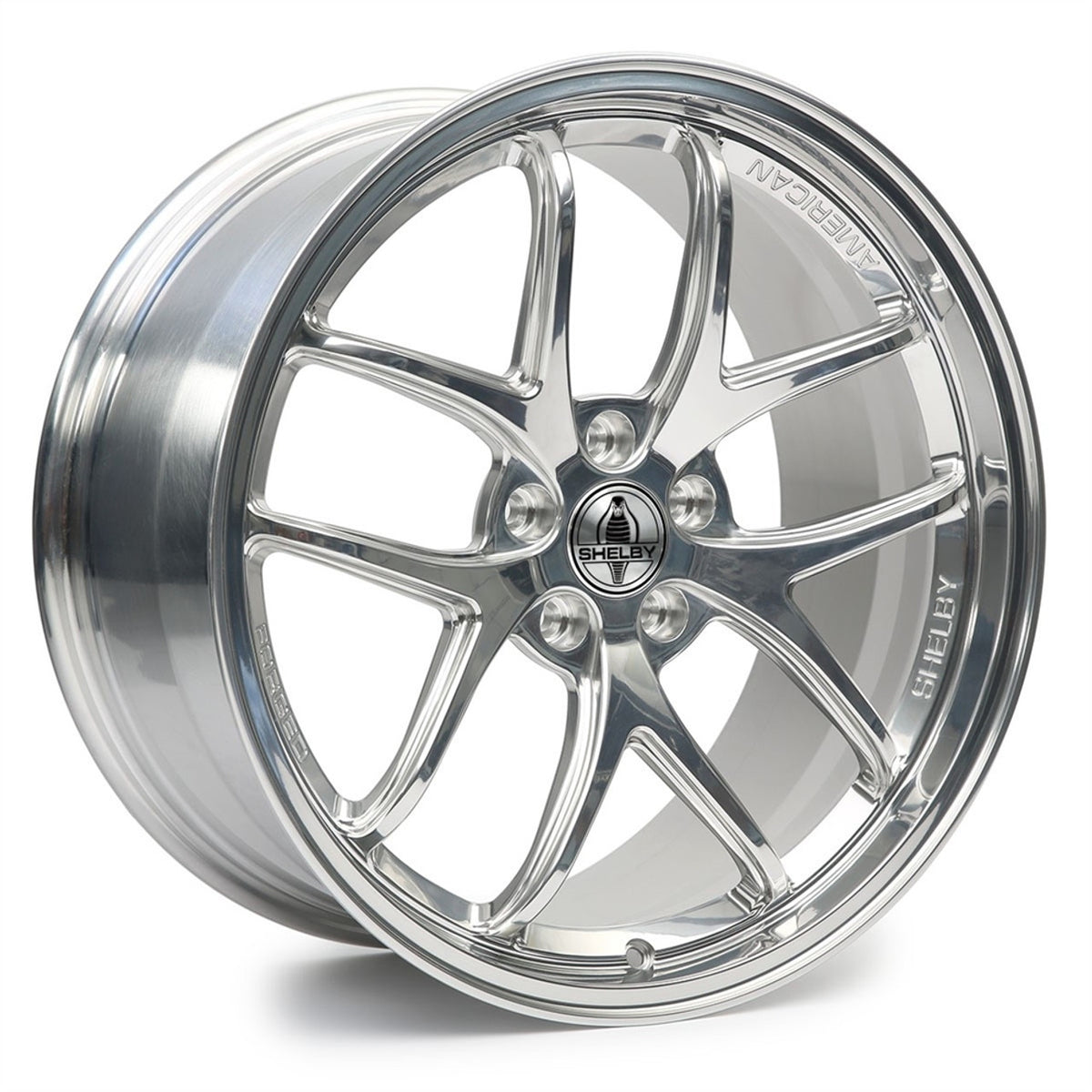 Shelby American 50th Anniversary Super Snake Bright Powder Coat Finish Wheel - 20x9.5 (2005 - 2025 Mustang) SS950P