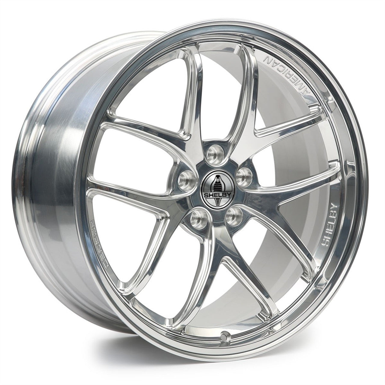 Shelby American 50th Anniversary Super Snake Bright Powder Coat Finish Wheel - 20x9.5 (2005 - 2025 Mustang) SS950P